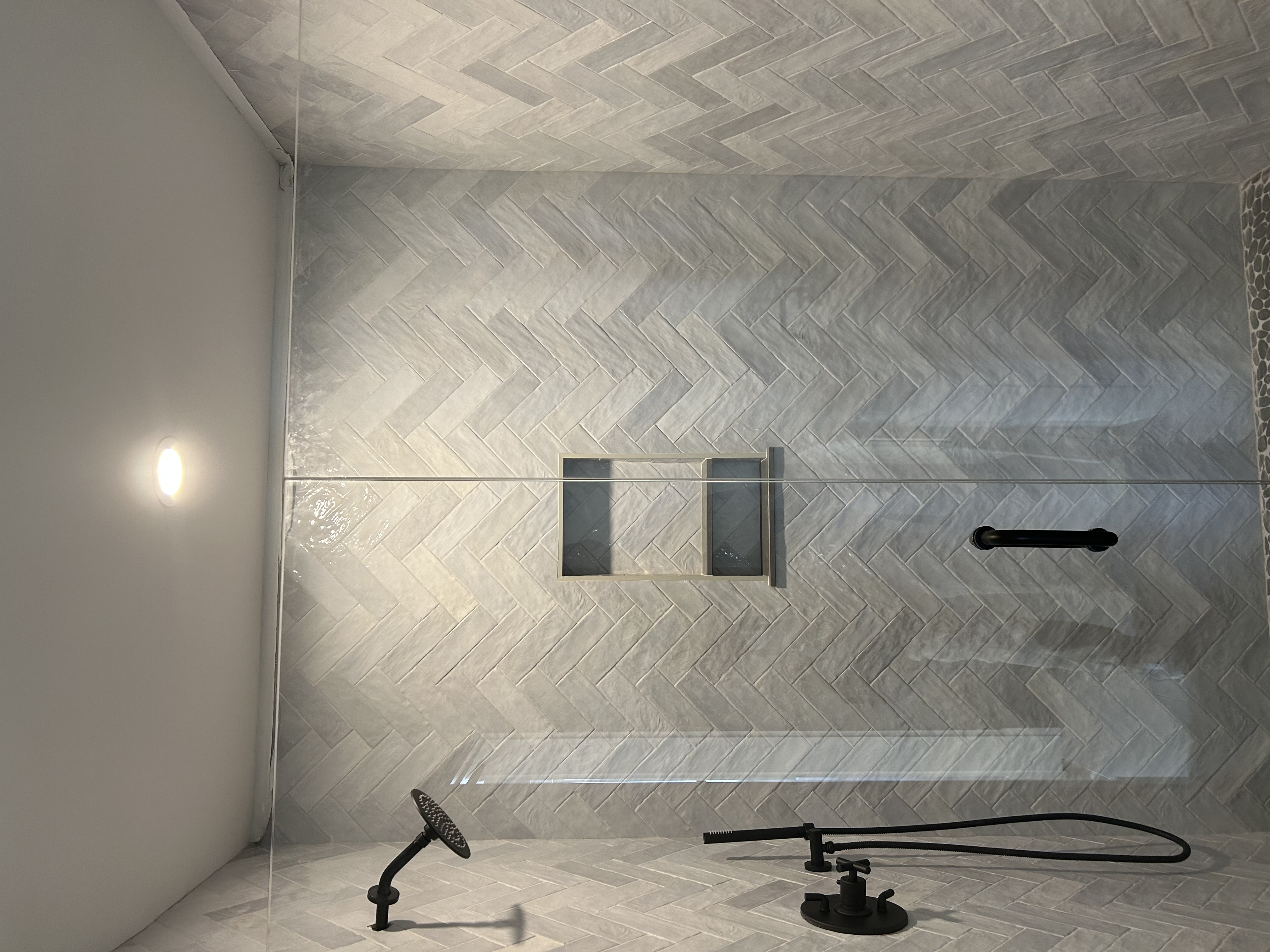 Remodeled bathroom with modern finishes